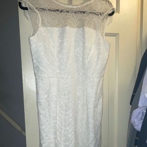 Calvin Klein white lace bridal dress